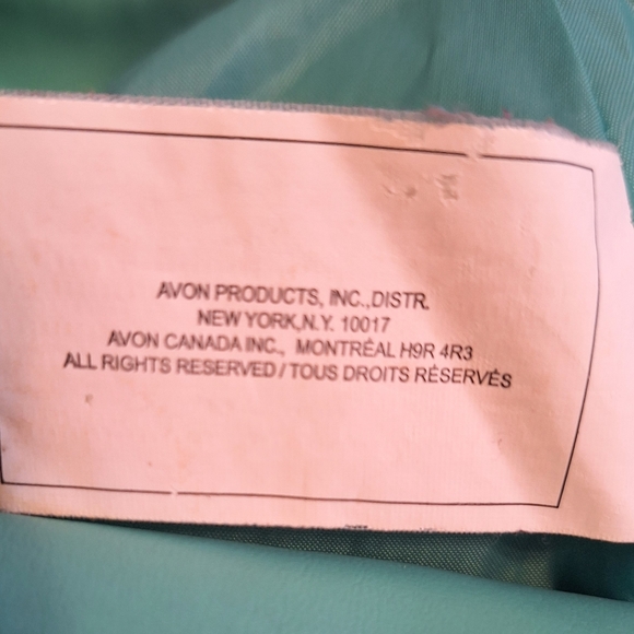 Avon green grommet faux leather bag purse - Picture 3 of 5